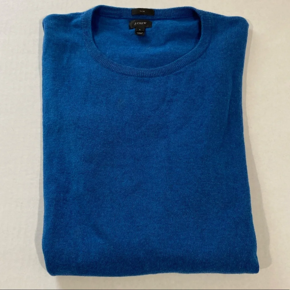 J.Crew || men’s pull over blue sweater size Large